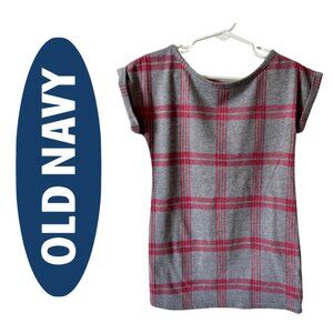 Red plaid a-line dress, 3T